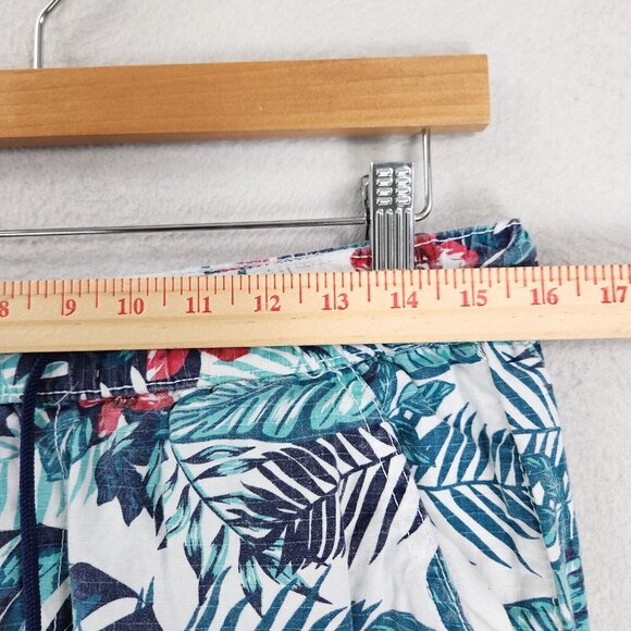 Another Hype Piece Pants Mens Large Blue Floral AHP Hawaiian Ripstop Joggers - Picture 4 of 13